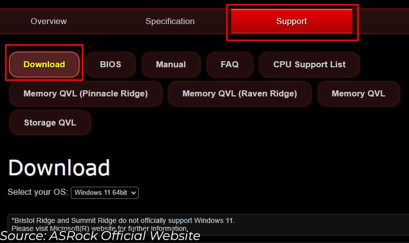asrock motherboard driver download location