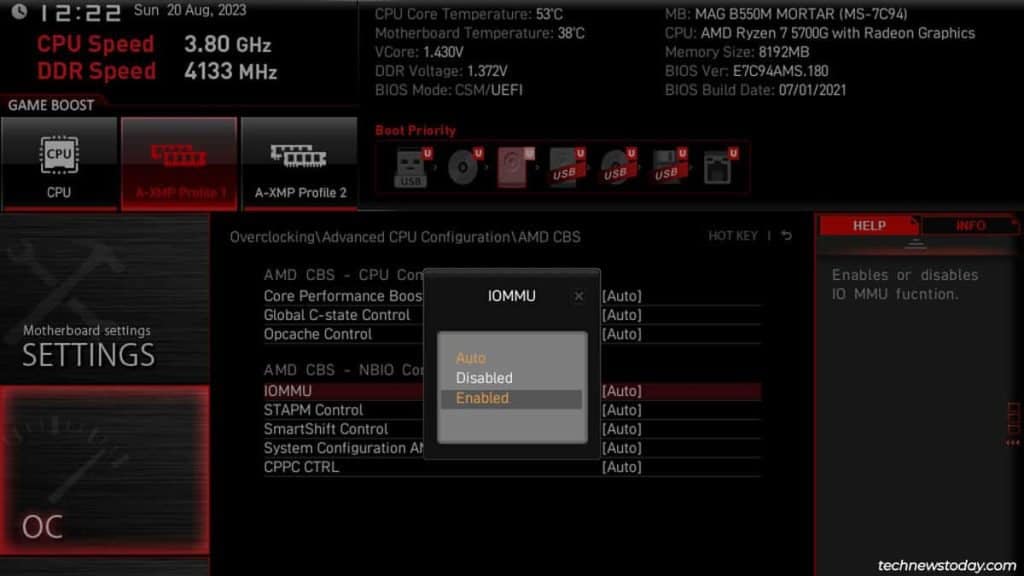 How to Enable Virtualization in BIOS 5 bios iommu enabled