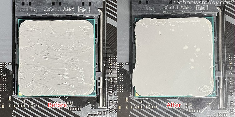 Best Thermal Paste Pattern: 5 Methods Tested 3 buttered-toast-pattern-thermal-paste-spread