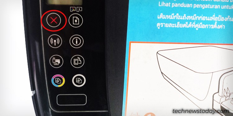 How to Fix Your Printer That Keeps Going Offline 1 cancel-button-on-hp-printer