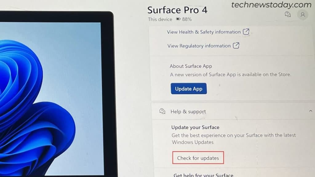 Surface Keyboard Not Working? Here’s How to Fix it 8 check-for-updates-in-surface-1