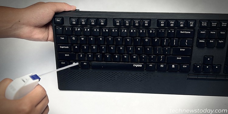 Keyboard Randomly Stops Working - Here’s How to Fix It 11 clean-keyboard-compressed-air-can