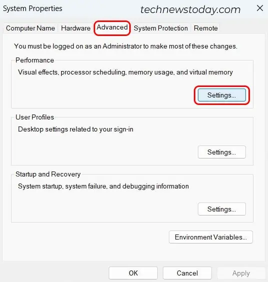 Kernel Mode Heap Corruption Error—How to Fix it? 10 click-on-advanced-and-settings-1