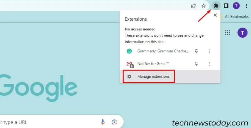 How to Fix Grammarly Not Working in Gmail 12 click-on-manage-extensions