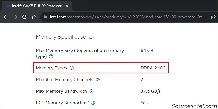 How to Enable XMP in BIOS? 2 cpu-memory-specification-memory-type