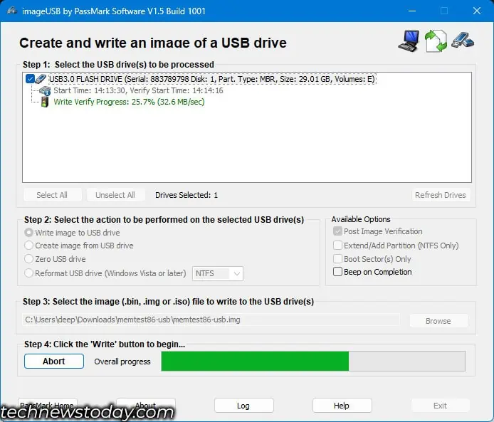 How to Test Your RAM for Errors 12 create-and-write-image-usb-processing