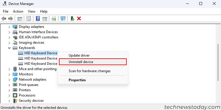 device-manager-uninstall-hid-keyboard-device
