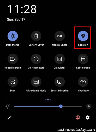 enable location