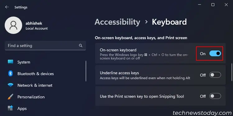 Keyboard Randomly Stops Working - Here’s How to Fix It 14 enable-on-screen-keyboard-windows