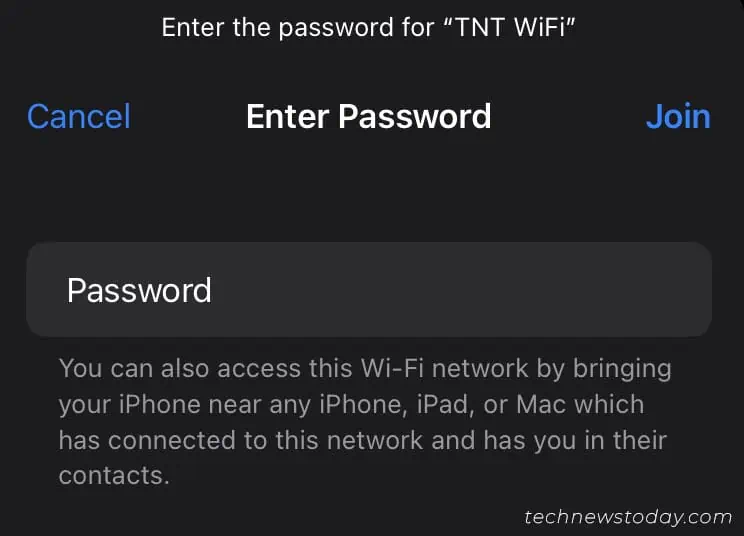 Phone Connected to WiFi but No Internet? Try These 7 Fixes 12 enter-ios-password-to-connect-wifi