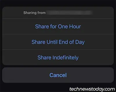 Share Location With Friends and Family (iPhone and Android) 10 find-my-app-share-my-location-options