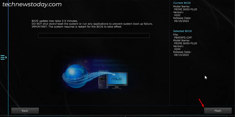 flash to start ez update asus