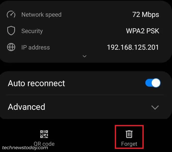 Phone Connected to WiFi but No Internet? Try These 7 Fixes 6 forget-icon-in-android