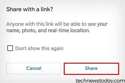 Share Location With Friends and Family (iPhone and Android) 18 google-maps-live-location-share-with-a-link