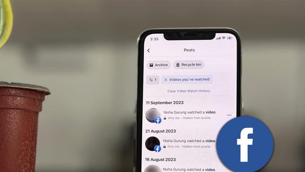 how to delete watched videos on facebook
