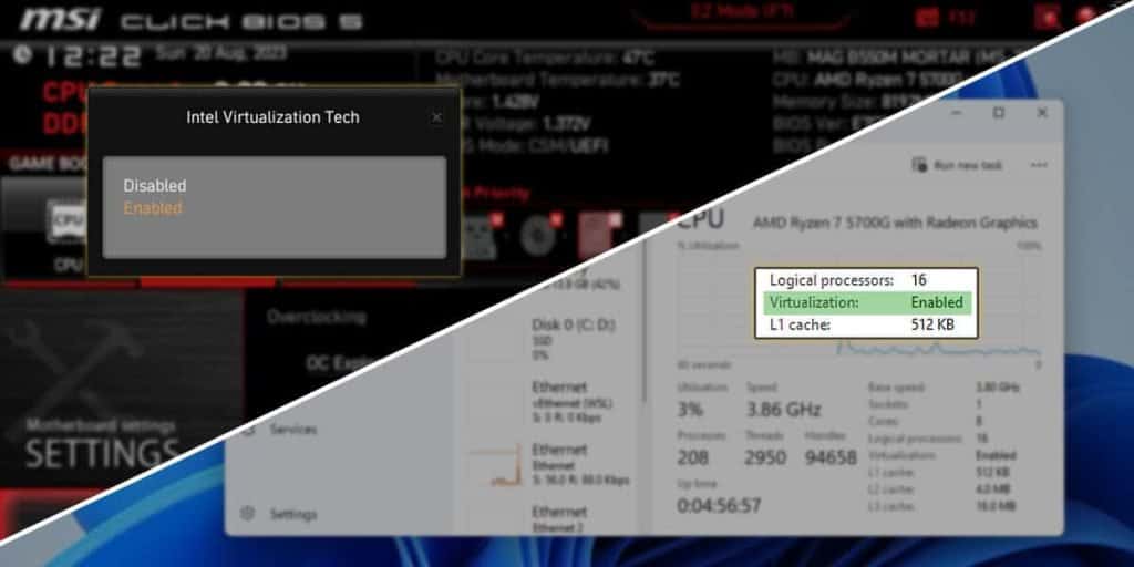how to enable virtualization in bios