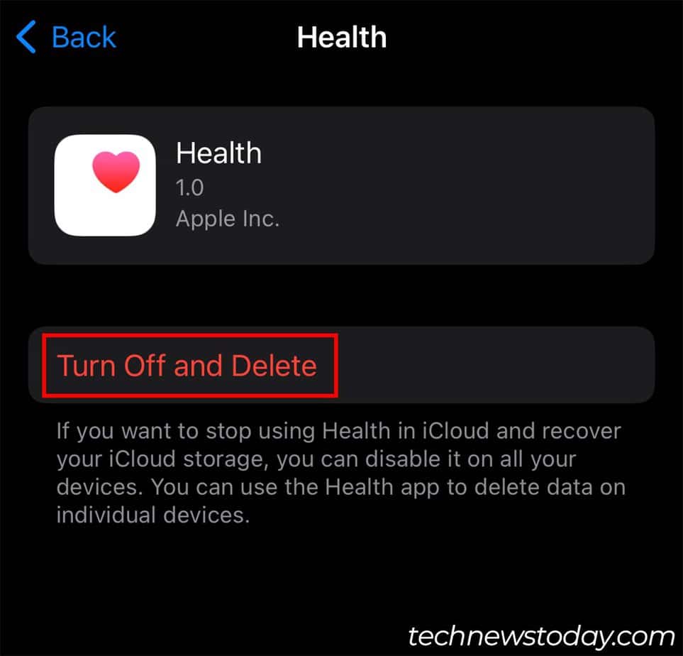 icloud data turn off and delete
