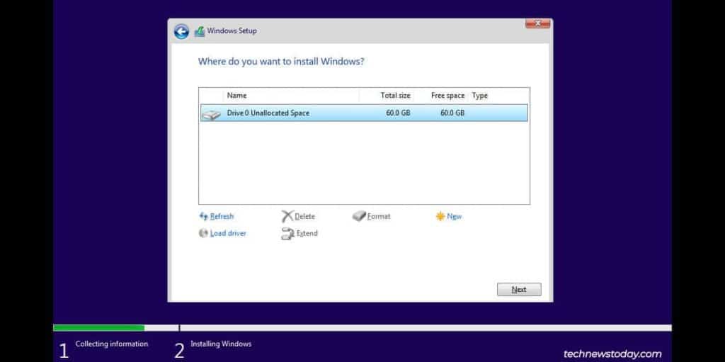 How To Factory Reset Your Windows Computer 7 install windows on partition