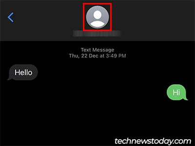 ios messages profile icon