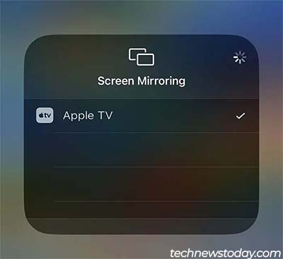 ios select tv to cast to