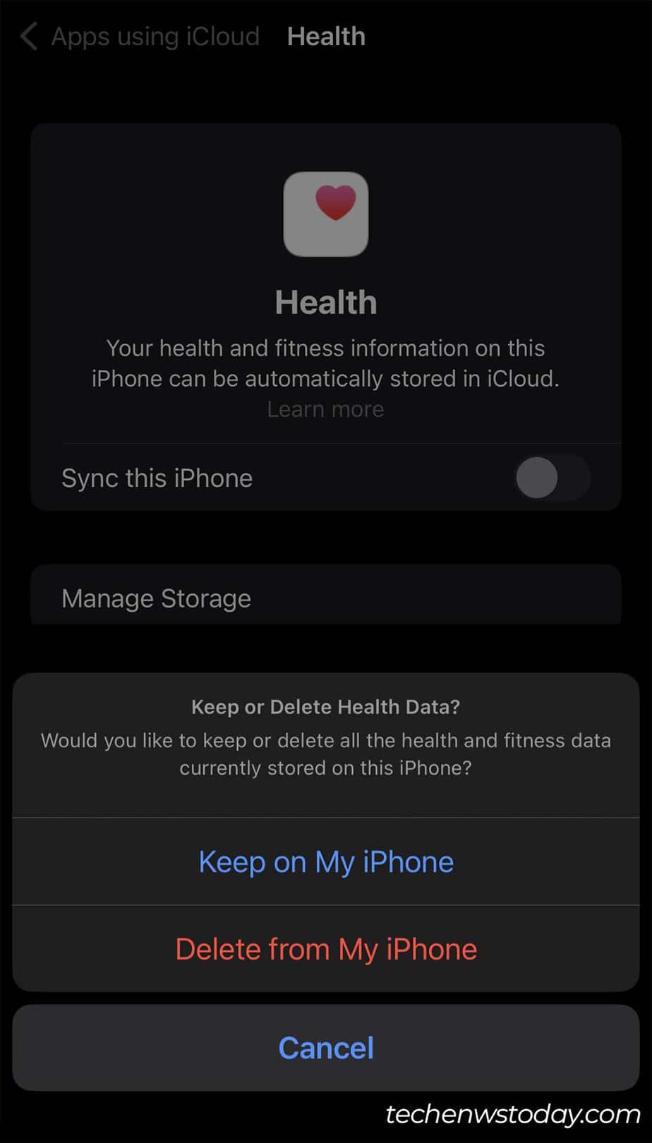 keep data or delete
