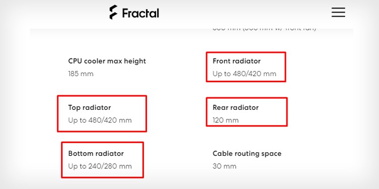 How to Determine the Right Radiator Support for Your Case 9 meshify-2-xl-specs