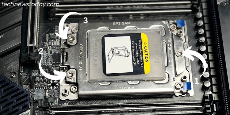 Motherboard Slots and Sockets: Beginner’s Guide 5 metal load plate with screws