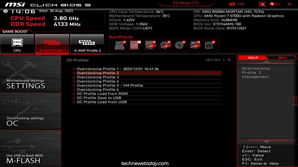 Best BIOS Settings For MSI Motherboard 24 ms bios overclocking profiles