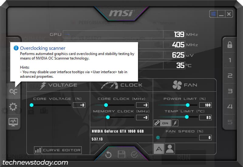 "MSI Afterburner Overclocking: A Step-by-Step Guide" 1 msi afterburner overclocking oc scanner