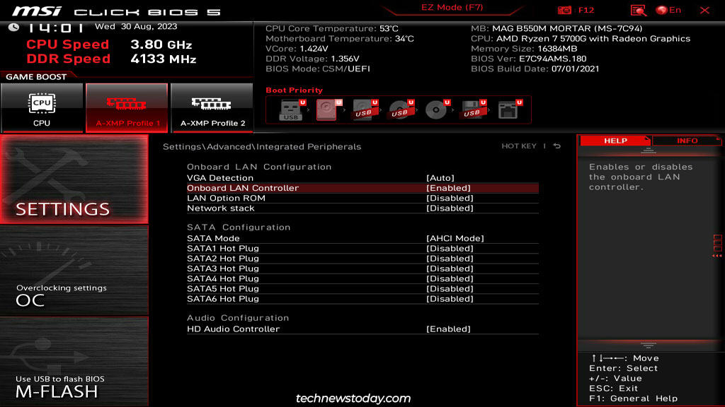 Best BIOS Settings For MSI Motherboard 13 msi bios integrated peripherals
