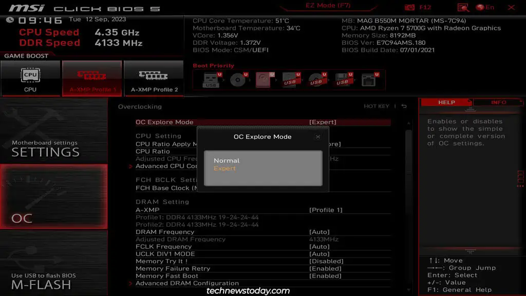 How to Overclock Your MSI Motherboard BIOS 11 msi-bios-oc-explore-mode-expert
