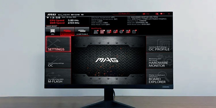 msi bios settings