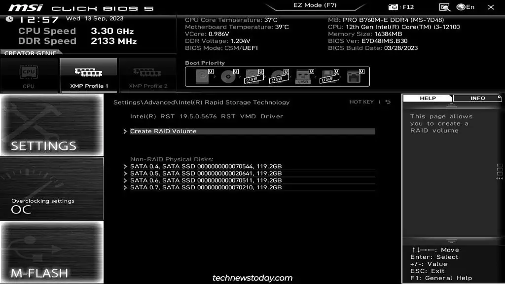 How To Create A RAID Array On MSI Motherboard 11 msi-create-intel-raid-volume