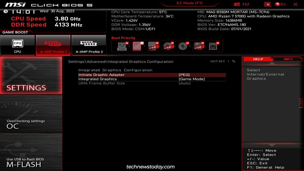 Best BIOS Settings For MSI Motherboard 14 msi integrated graphics configuration
