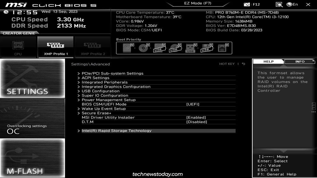 msi-intel-rapid-storage-technology