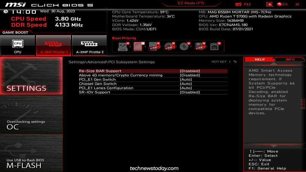 Best BIOS Settings For MSI Motherboard 12 msi pcie subsystem settings