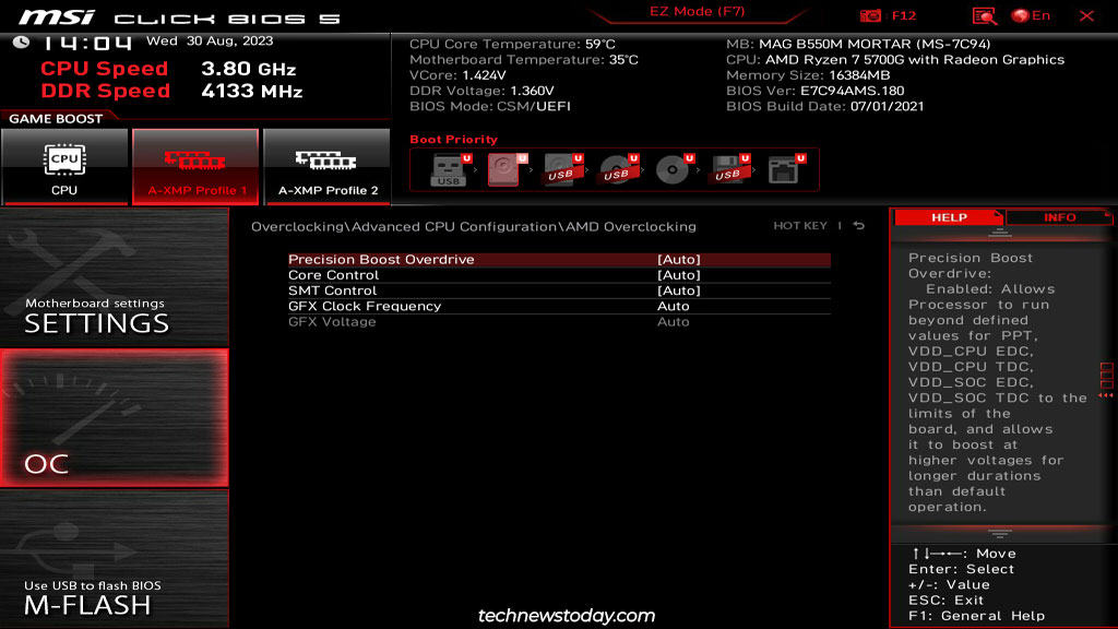 Best BIOS Settings For MSI Motherboard 22 msi precision boost overdrive