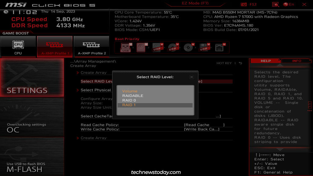 msi-select-raid-level