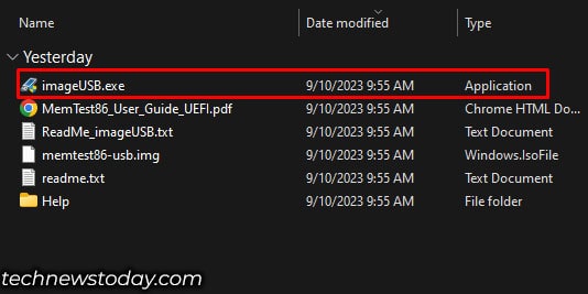 open imageusb memtest86