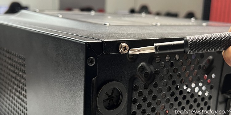 How to Open a PC Case Safely 8 open-screws-of-pc-case