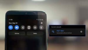 phone connected to wifi but no internet