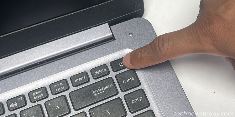 Intel Wireless AC 9560 Not Working? Try these Fixes 1 press-and-hold-power-button-laptop