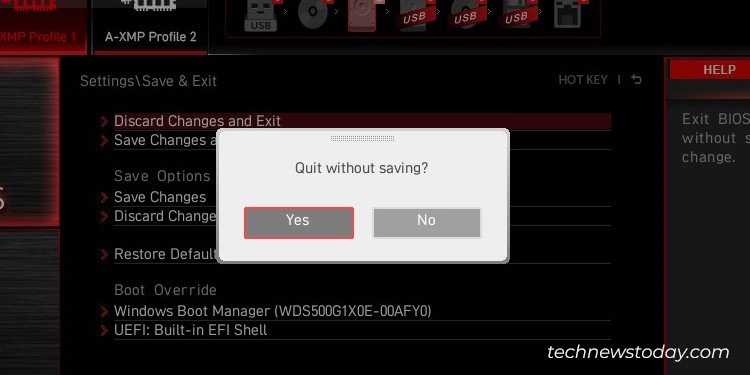 How to Exit BIOS on Any System 6 quit-without-saving-option