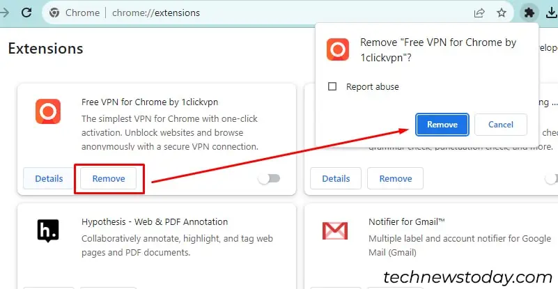 How to Fix Grammarly Not Working in Gmail 14 remove-VPN