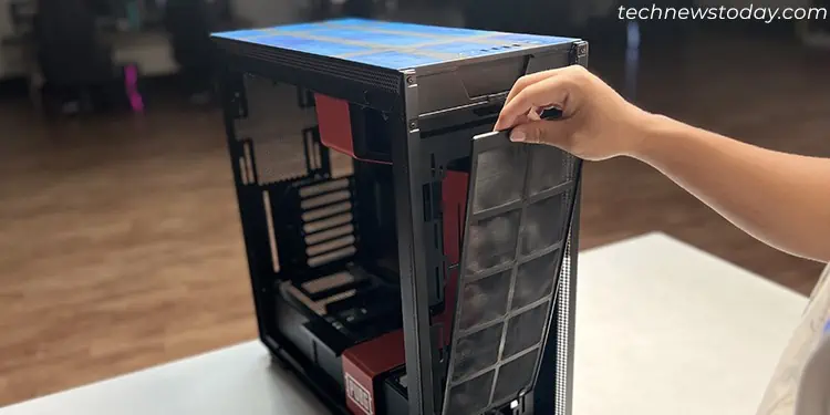 remove-dust-filter-panel