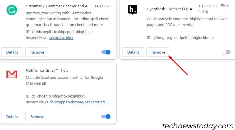 How to Fix Grammarly Not Working in Gmail 11 remove-the-extension-1