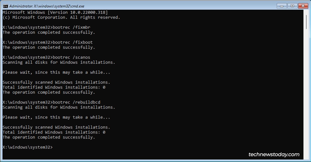 repair mbr boot sector