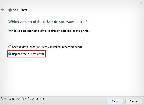 replace-the-current-driver