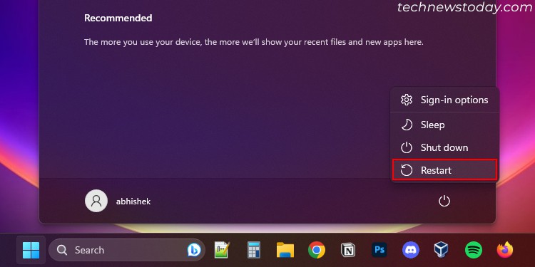 Keyboard Typing Backwards? Try These Fixes 2 restart-windows