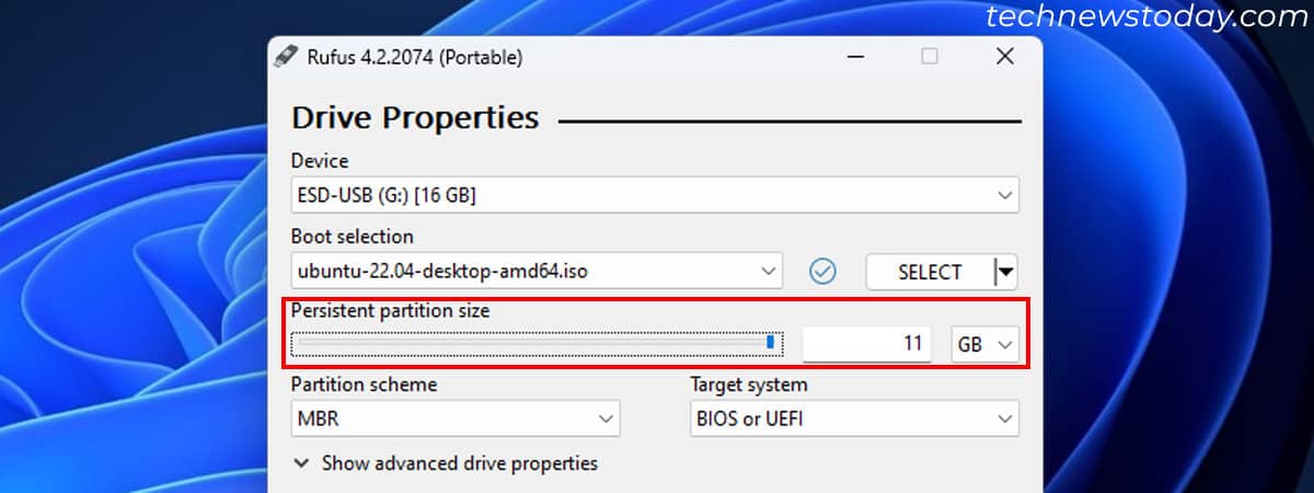 rufus-linux-persistent-partition-size